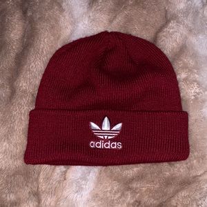 Burgundy Adidas beanie (unisex)